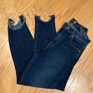 7 for all mankind distressed jeans